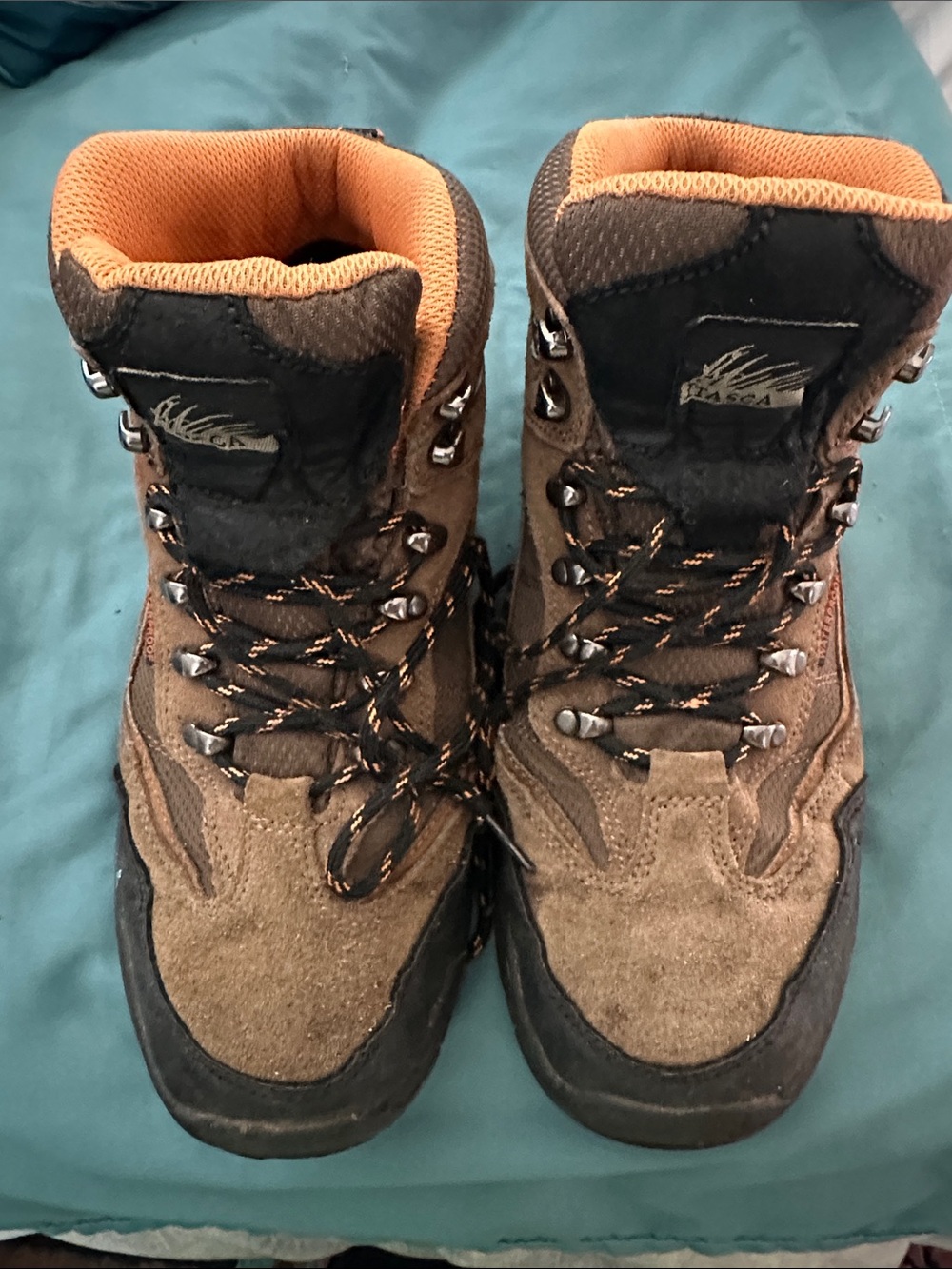 Itasca Brown and Orange Men's Hiking Boots
